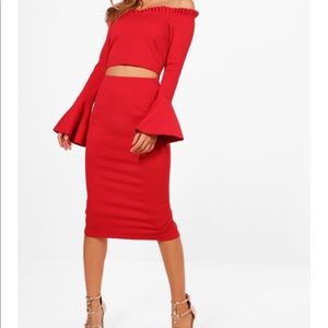 Red Co-ord/ two piece set.